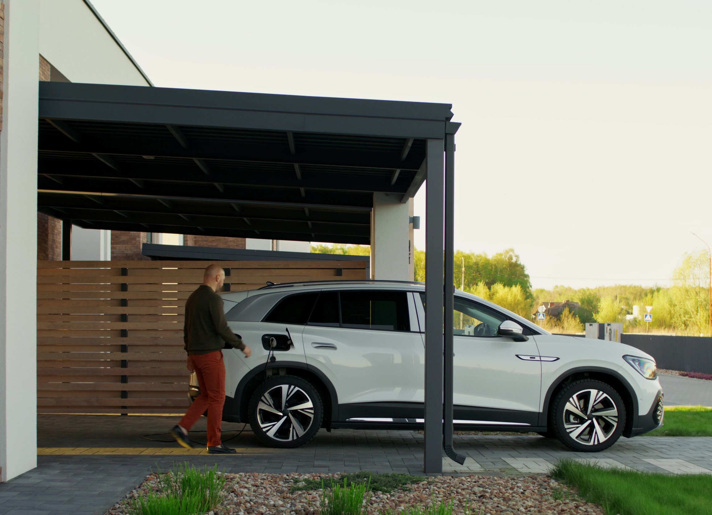 Pergola à toit fixe / carport
