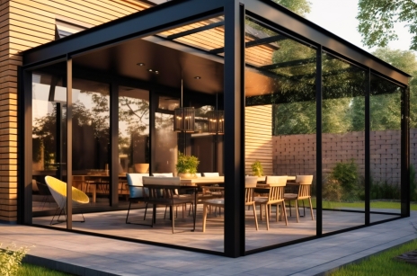 Pergola véranda / sas vitré